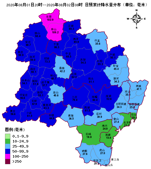 大长山岛镇最新天气预报