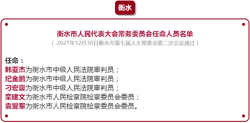 衡水市水利局人事任命动态解析